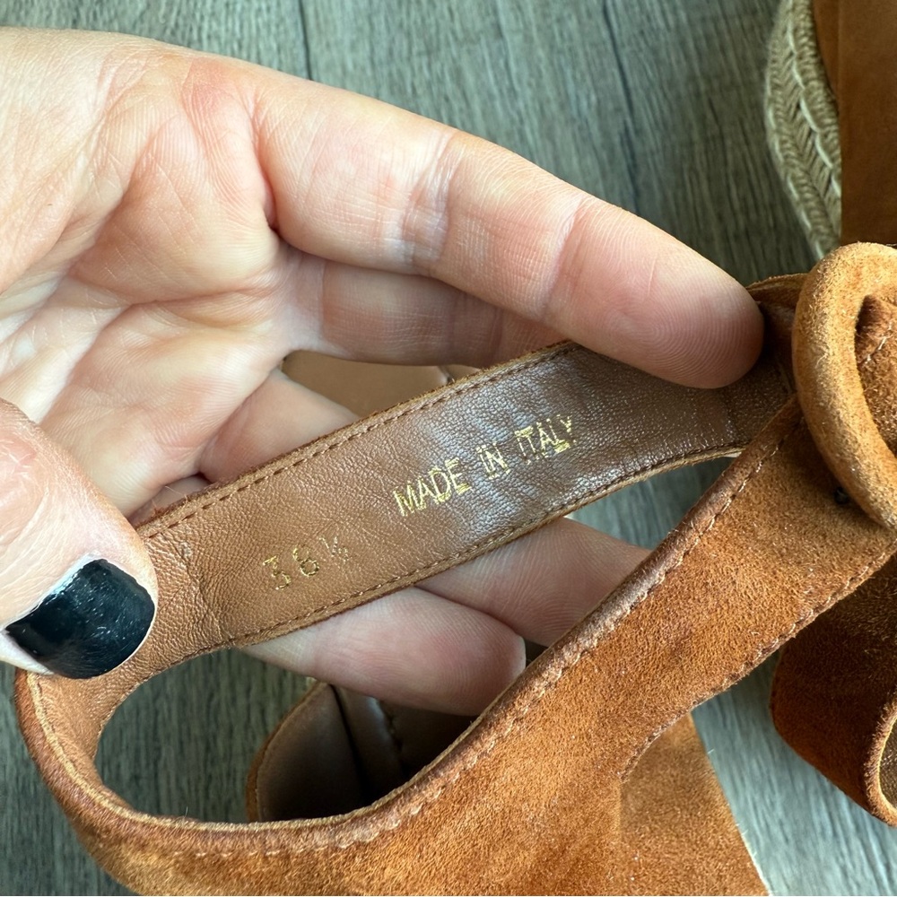 Prada Platform Cloudbust Sandals Leather Suede 39… - image 6